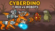 Play CyberDino: T-Rex vs Robots now!